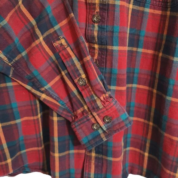 Duluth Trading Men's Cotton Plaid Flannel Button Down XL Tall Lot of 2 - Picture 11 of 15